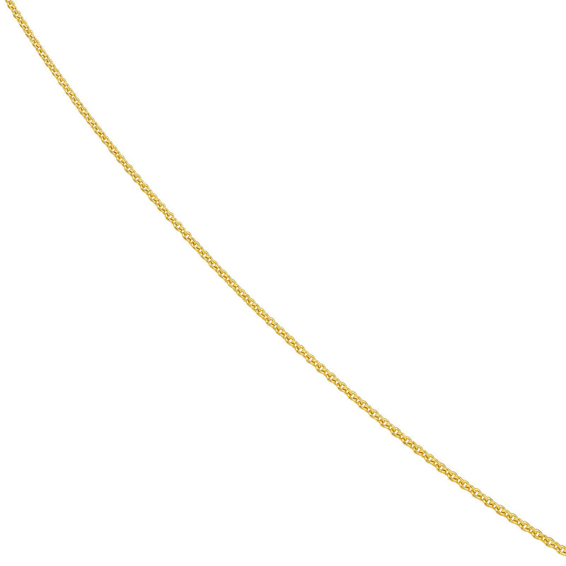 10K Yellow Gold Adjustable Chain 22"