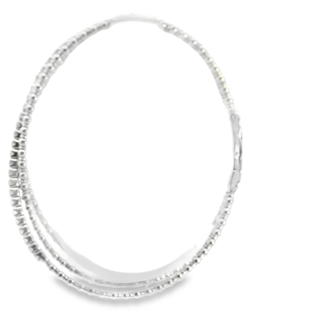 14K WG Flexible Diamond Bangle Bracelet
