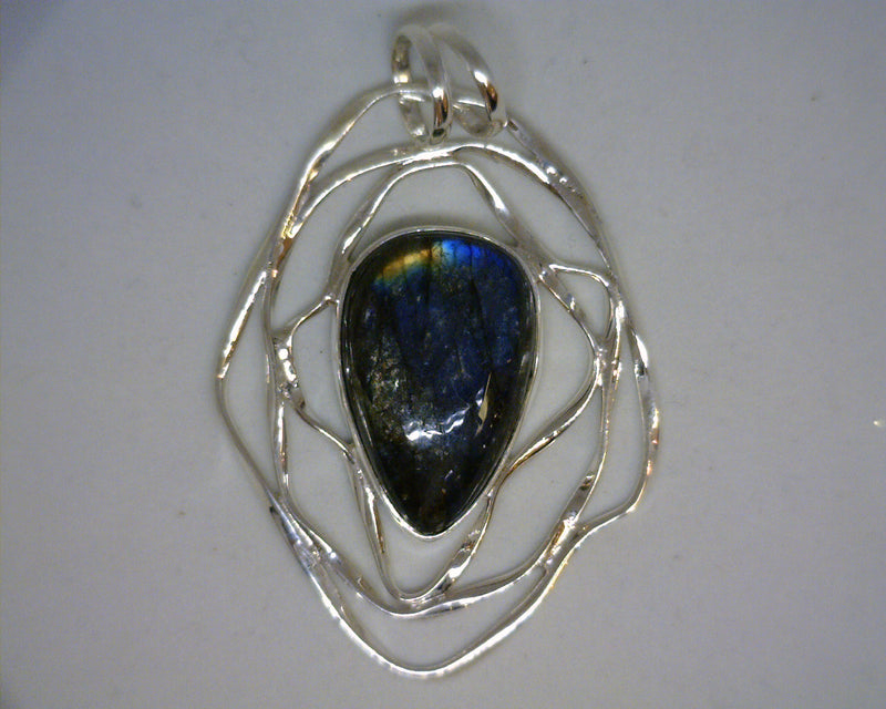 STERLING SILVER LABRADORITE PE