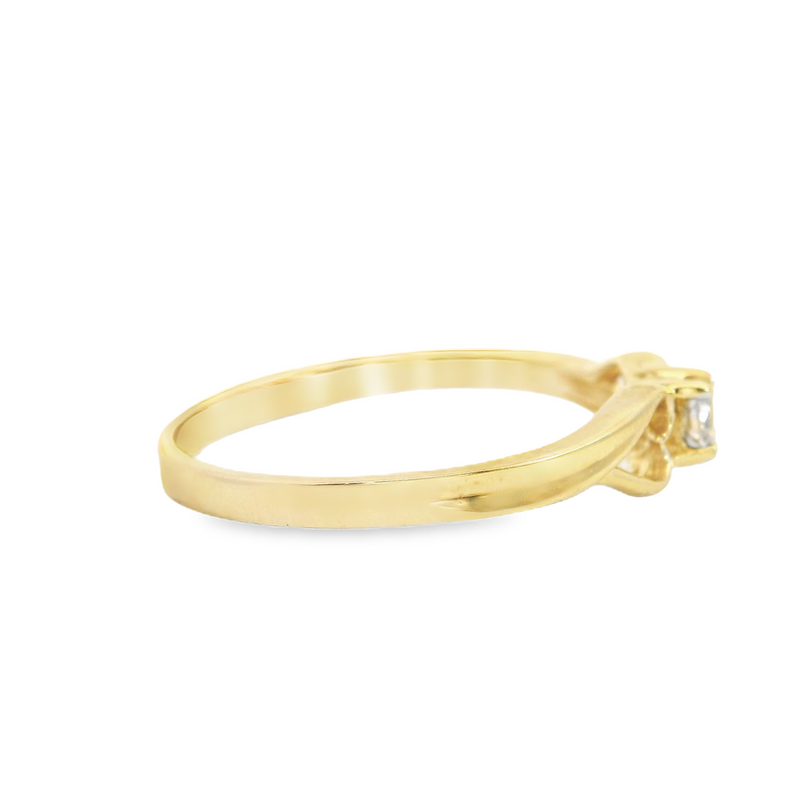 14K YG Diamond Ring