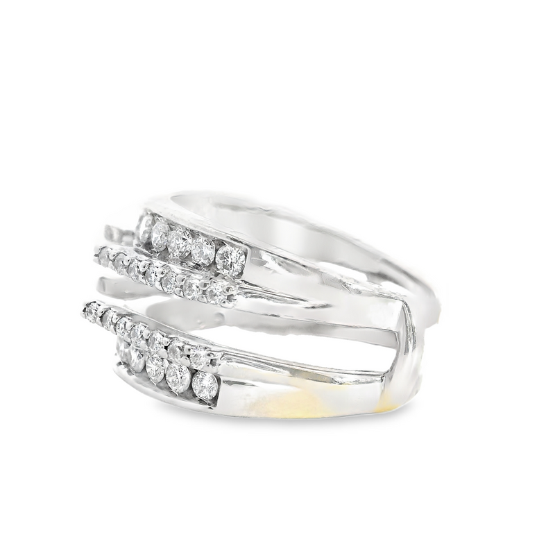 14K WG Diamond Guard