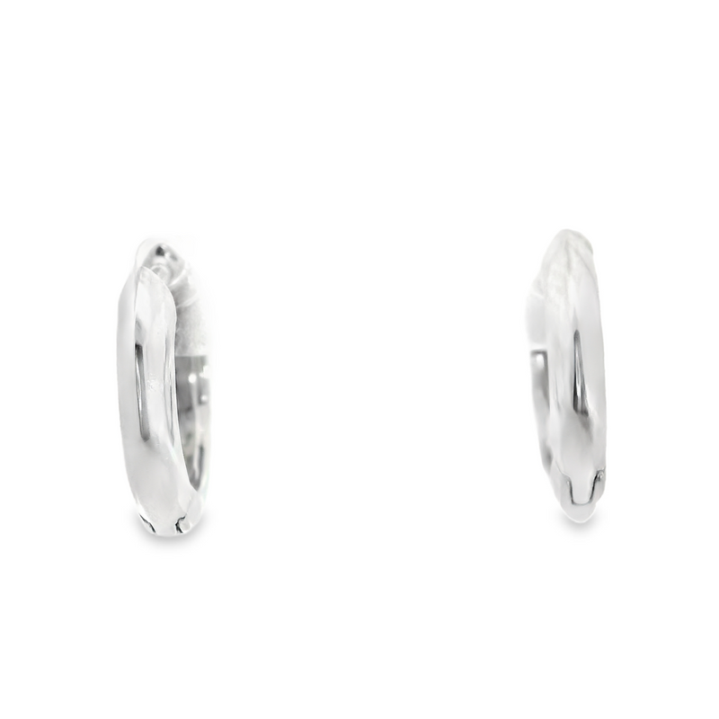 10K WG Diamond Hoop Earrings