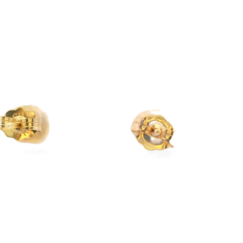 14K YG Pearl Studs