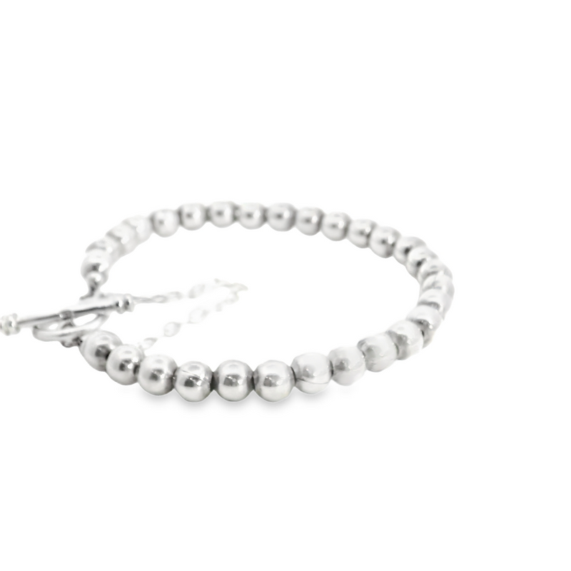 Sterling Silver Beaded Bracelet