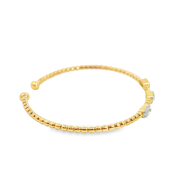 10K YG Diamond Bangle Bracelet
