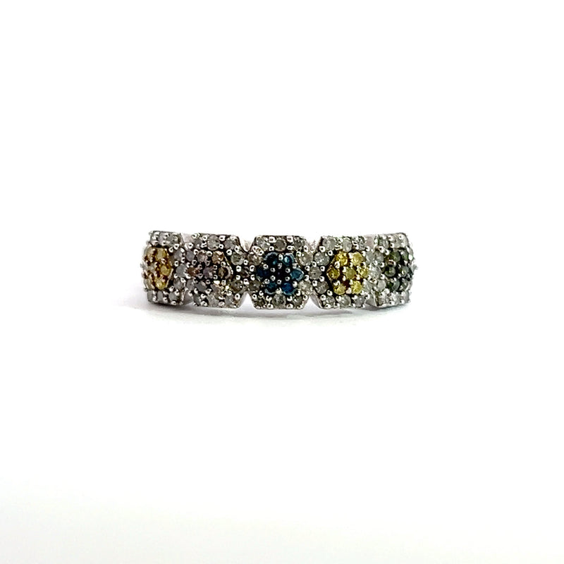 Sterling Silver Diamond Ring