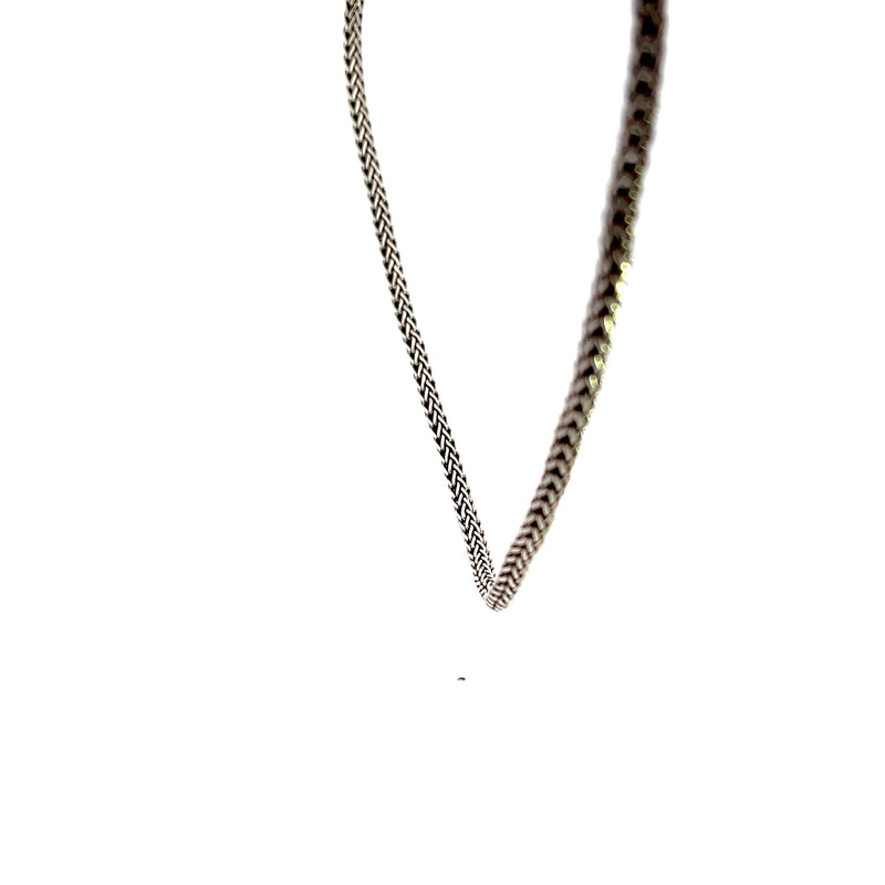 Sterling Silver 20" Wide Wheat Chain