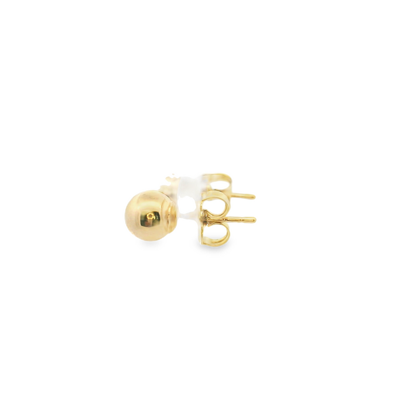 14K YG Ball Post Studs 6.0mm