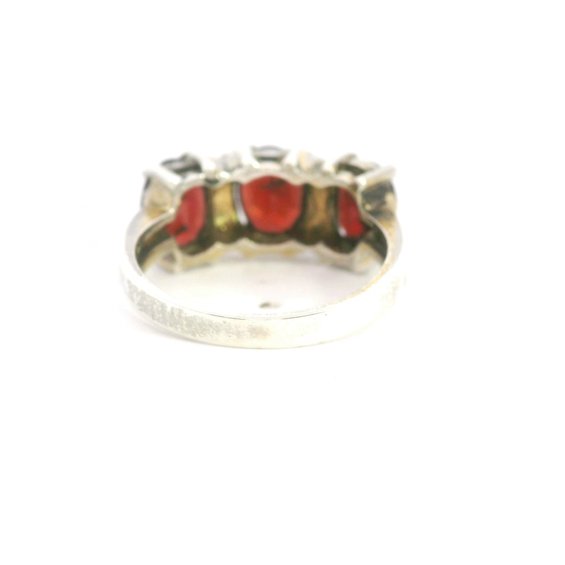 Sterling Silver Garnet Ring