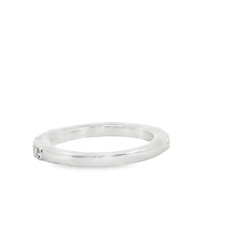 Sterling Silver Diamond Band