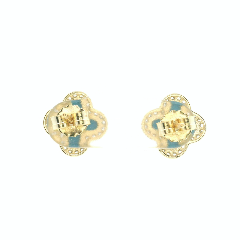 Gold Plated Gemstone Earrings