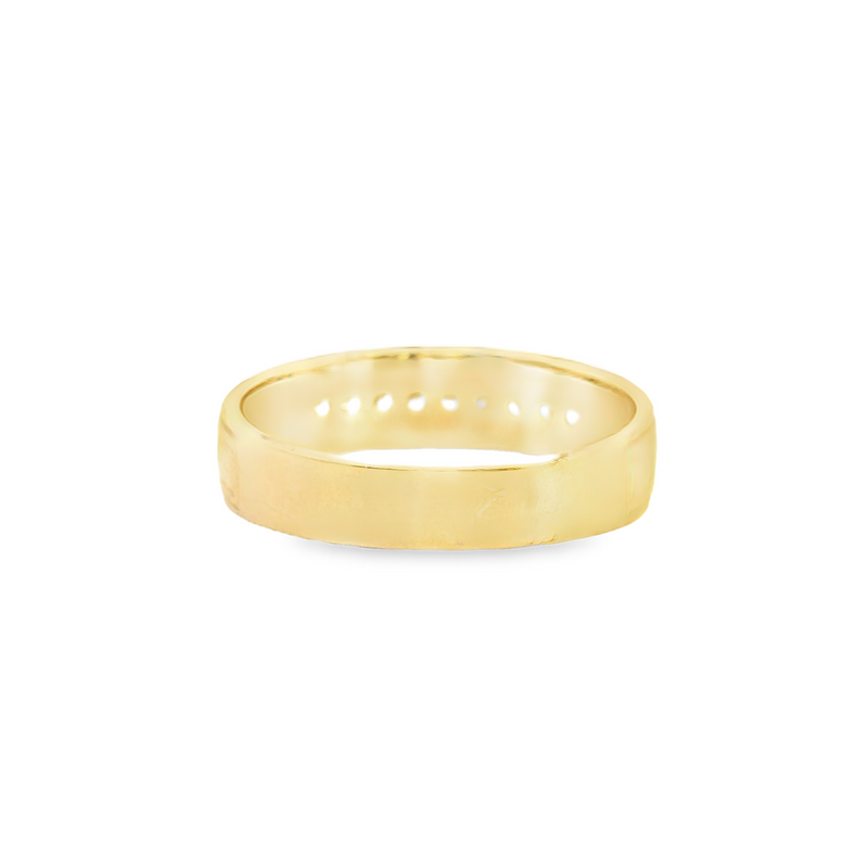 14K YG DIAMOND BAND