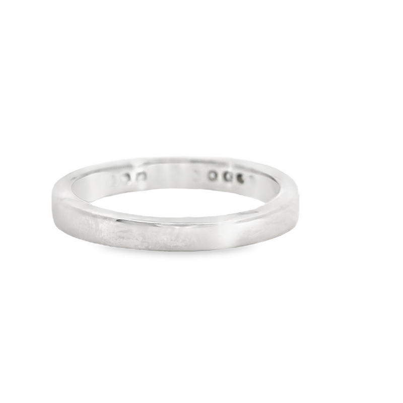 Platinum Channel Set Diamond Band