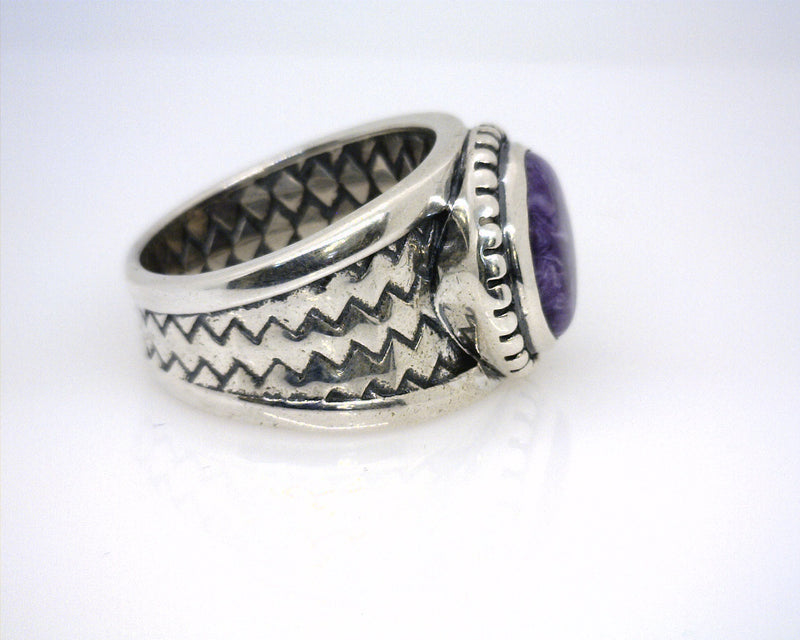 STERLING SILVER PURPLE RHODOCH