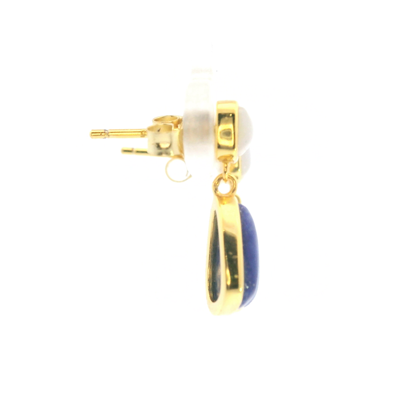 Gold Plated Gemstone Earrings