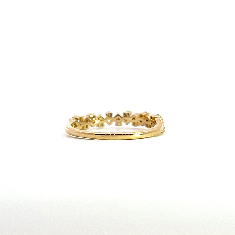 14K YG Diamond Band 0.14 CT TW