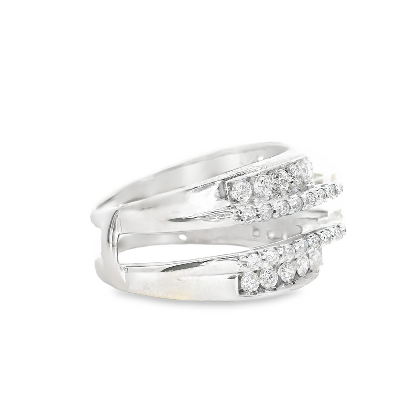 14K WG Diamond Guard