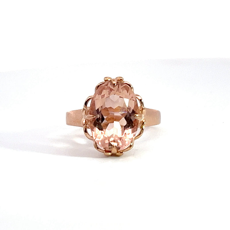 14K RG Morganite Ring