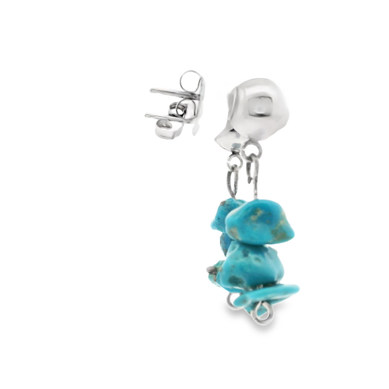Sterling Silver Turquoise Dangle Earrings