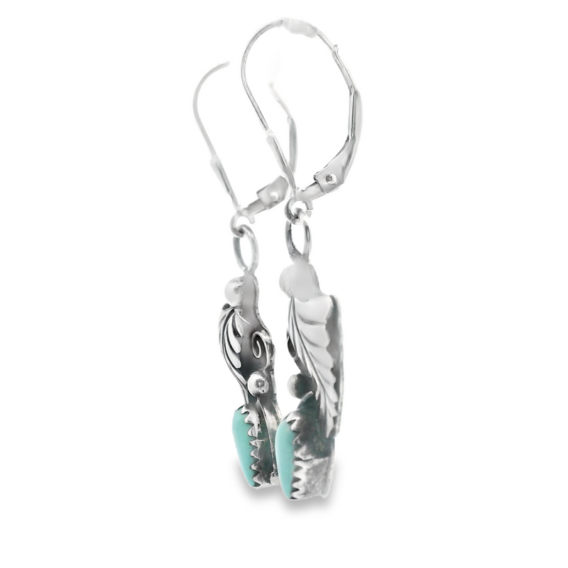 Sterling Silver Turquoise Native American Earrings