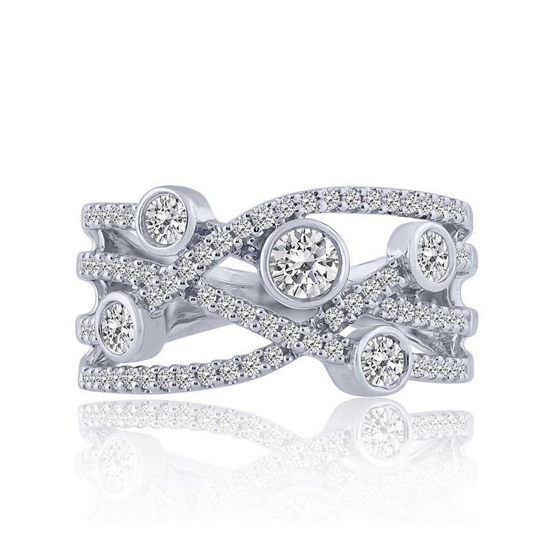 14K WG Diamond Fashion Ring