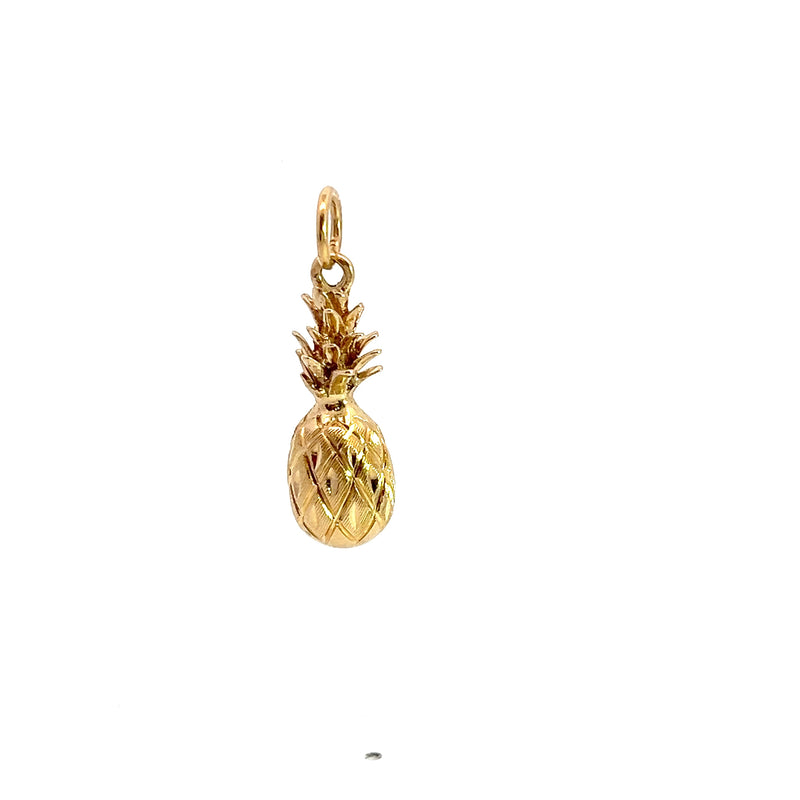 14K YG Pineapple Charm