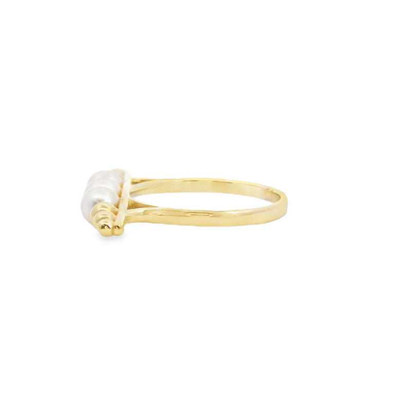 14K YG Pearl Ring