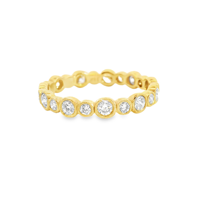 18K YG Eternity Diamond Band