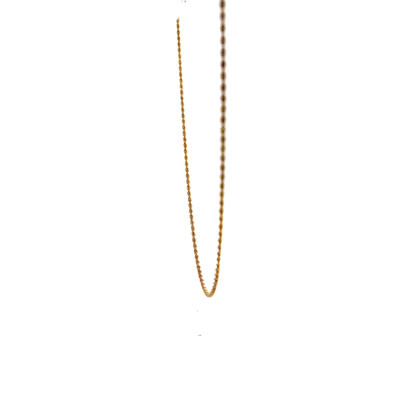 14K YG Rope Chain 24"