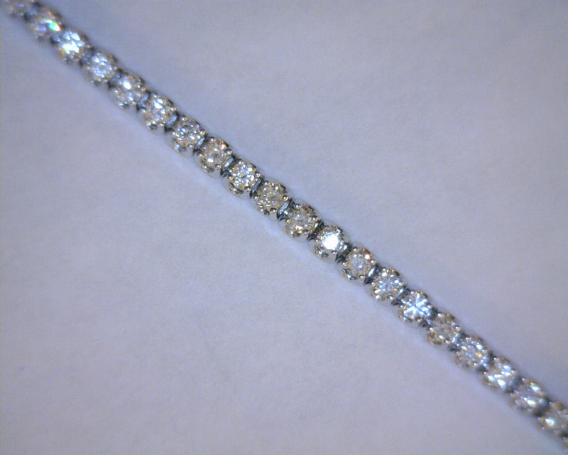 14K WG DIAMOND TENNIS BRACELET