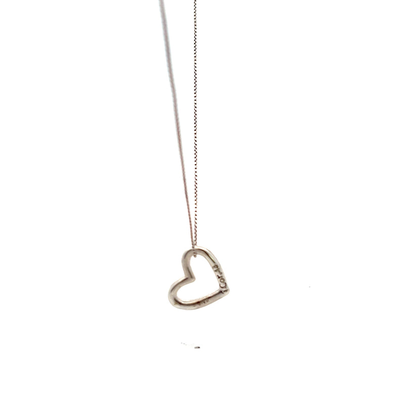 Sterling Silver Corinthians Love Heart Pendant with 22