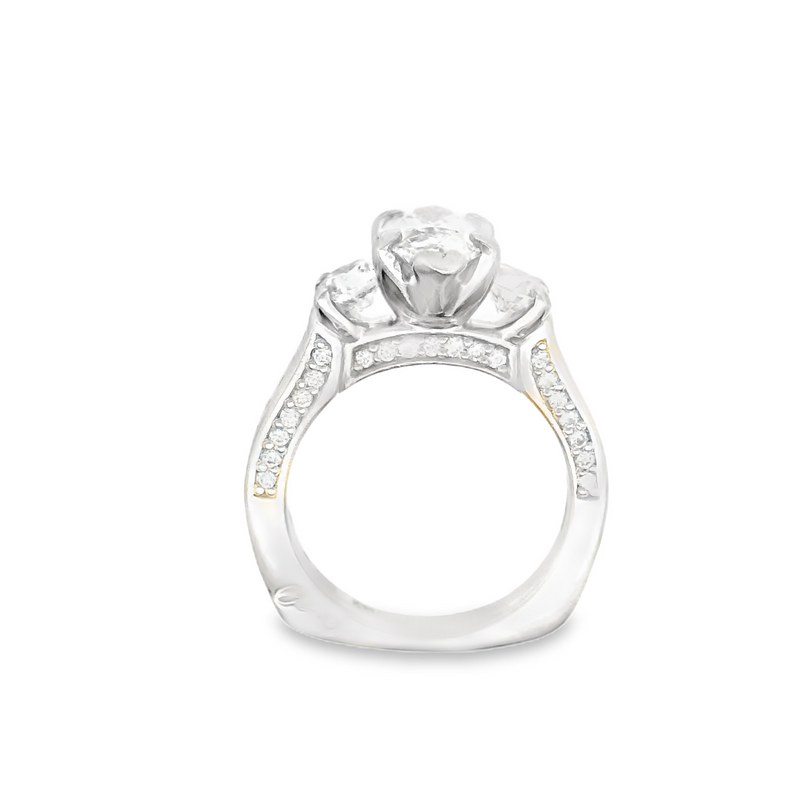 A. Jaffe Platinum Diamond Engagement Ring