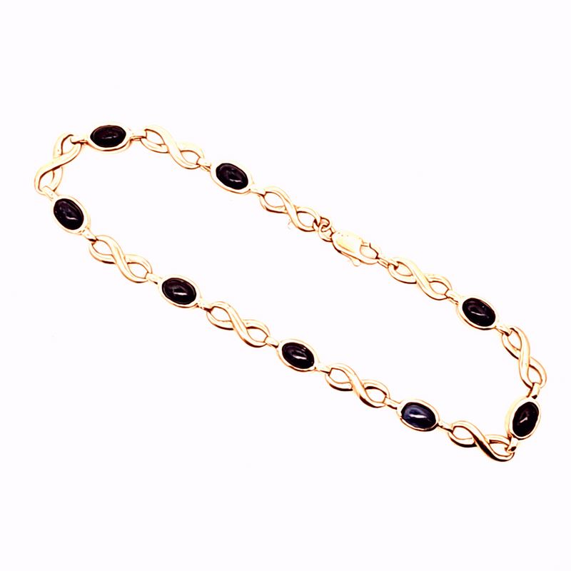 14K YG Sapphire Bracelet