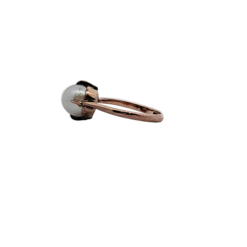 10K YG Pearl Ring