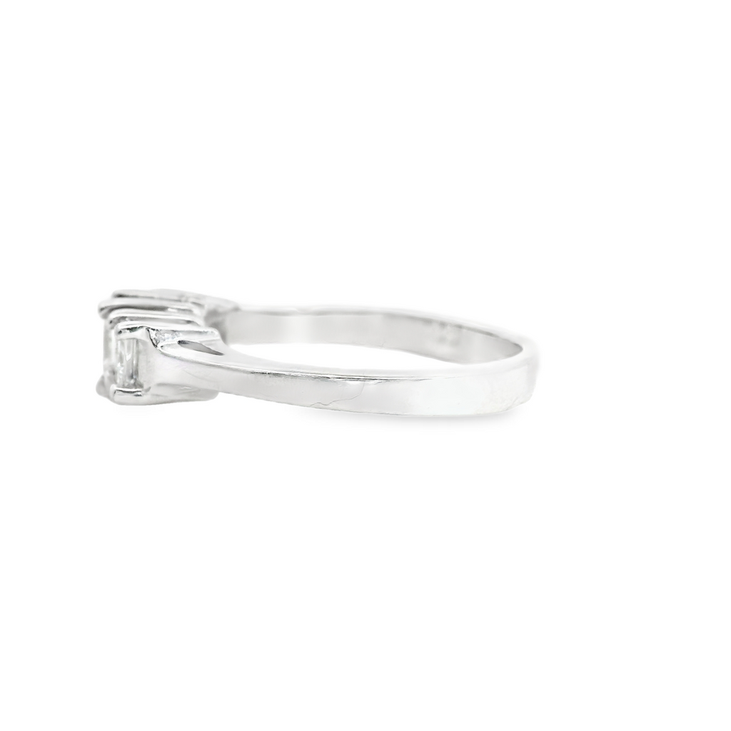 14K WG PRINCESS CUT ENGAGEMENT RING