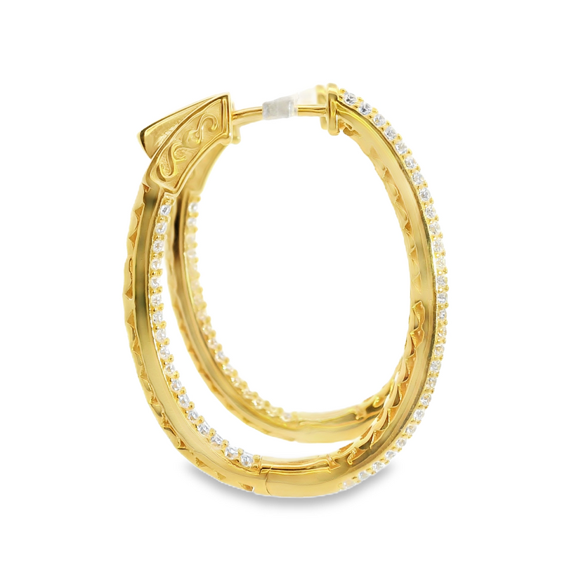 Gold Plated CZ Earrings