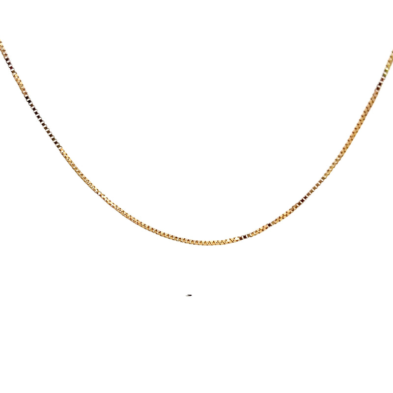 14K YG Box Chain 20"