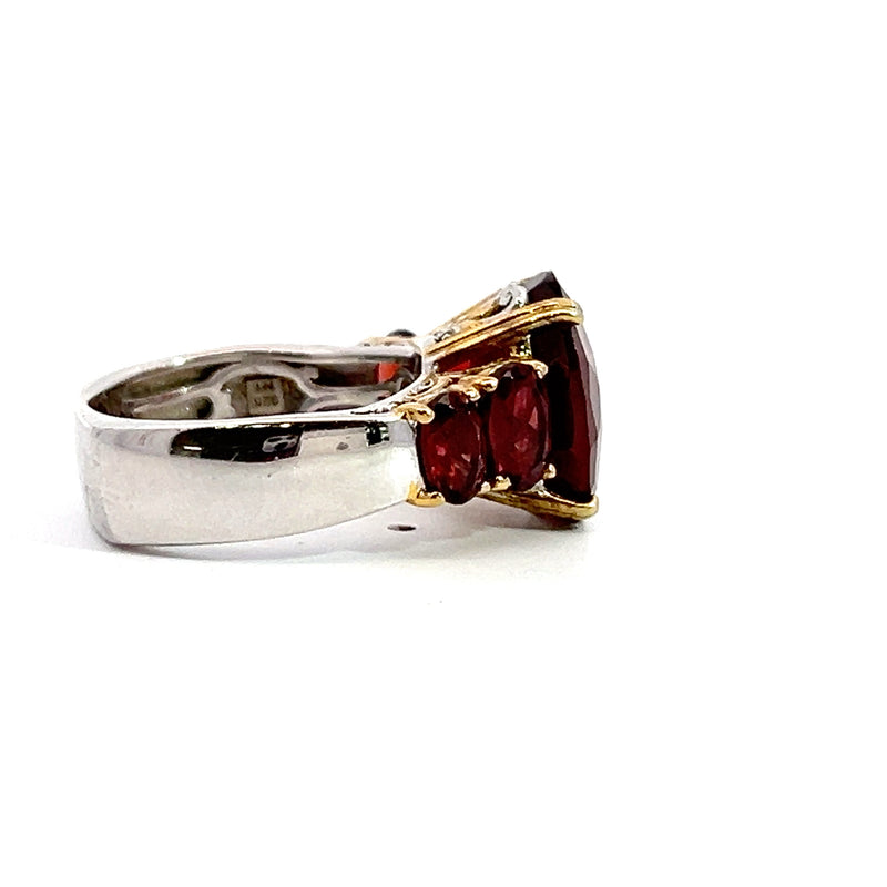 Sterling Silver Garnet Ring