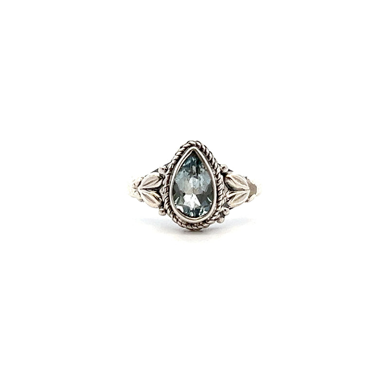 Sterling Silver Blue Topaz Ring