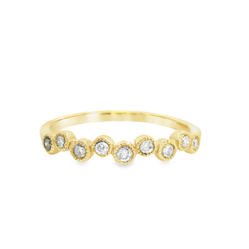 10K YG Diamond Band