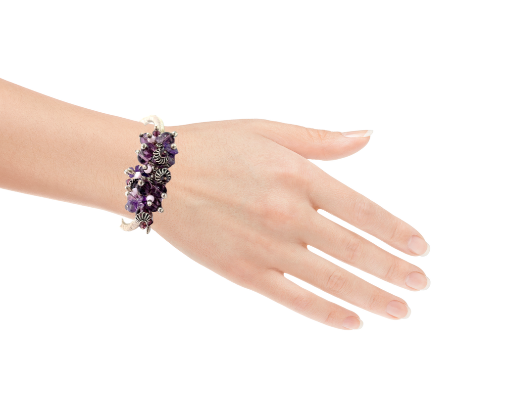 Sterling Silver Amethyst Bracelet