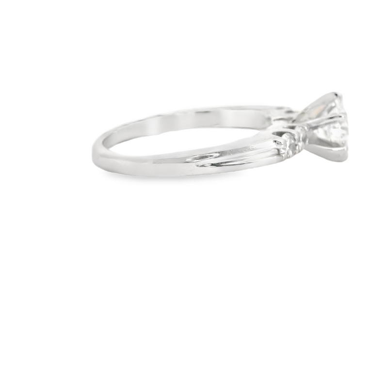 14K WG CLASSIC DIAMOND ENGAGEMENT RING
