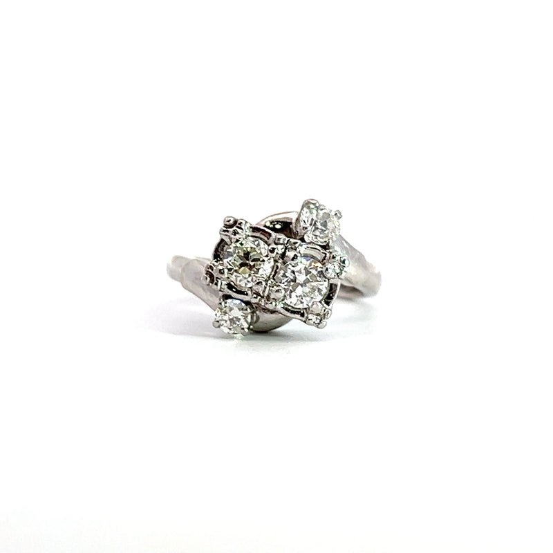 14K WG Vintage Diamond Ring