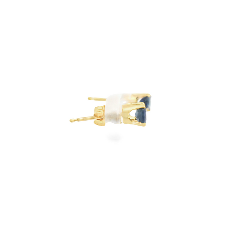 14K YG Sapphire Earrings