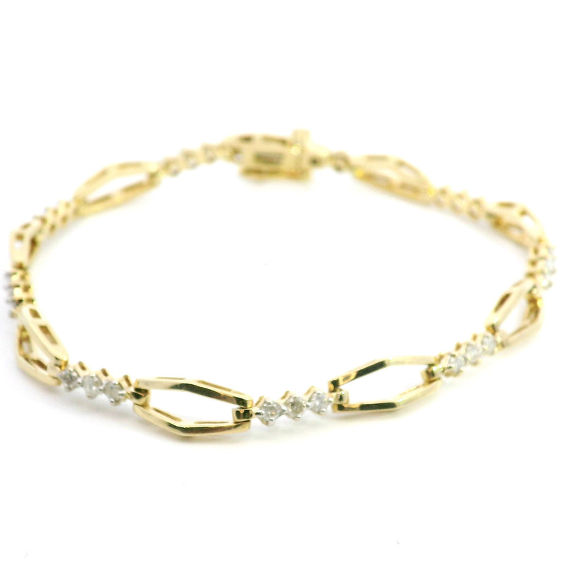 14K YG Diamond Bracelet