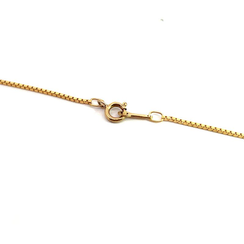 14K YG Box Chain