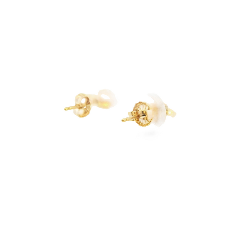 14K YG Ball Post Earrings 7.0MM