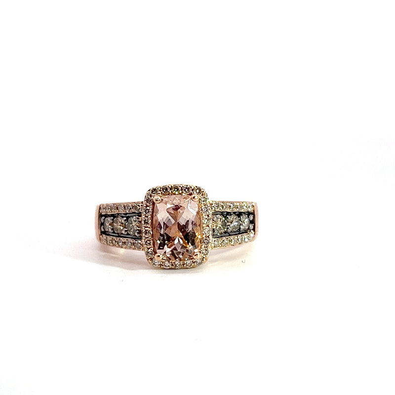 Levian Morganite & Diamond Ring