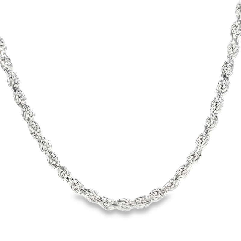 Sterling Silver 15" Rope Chain