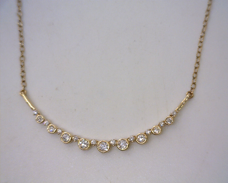 14K YG Diamond Necklace 0.25 CT TW